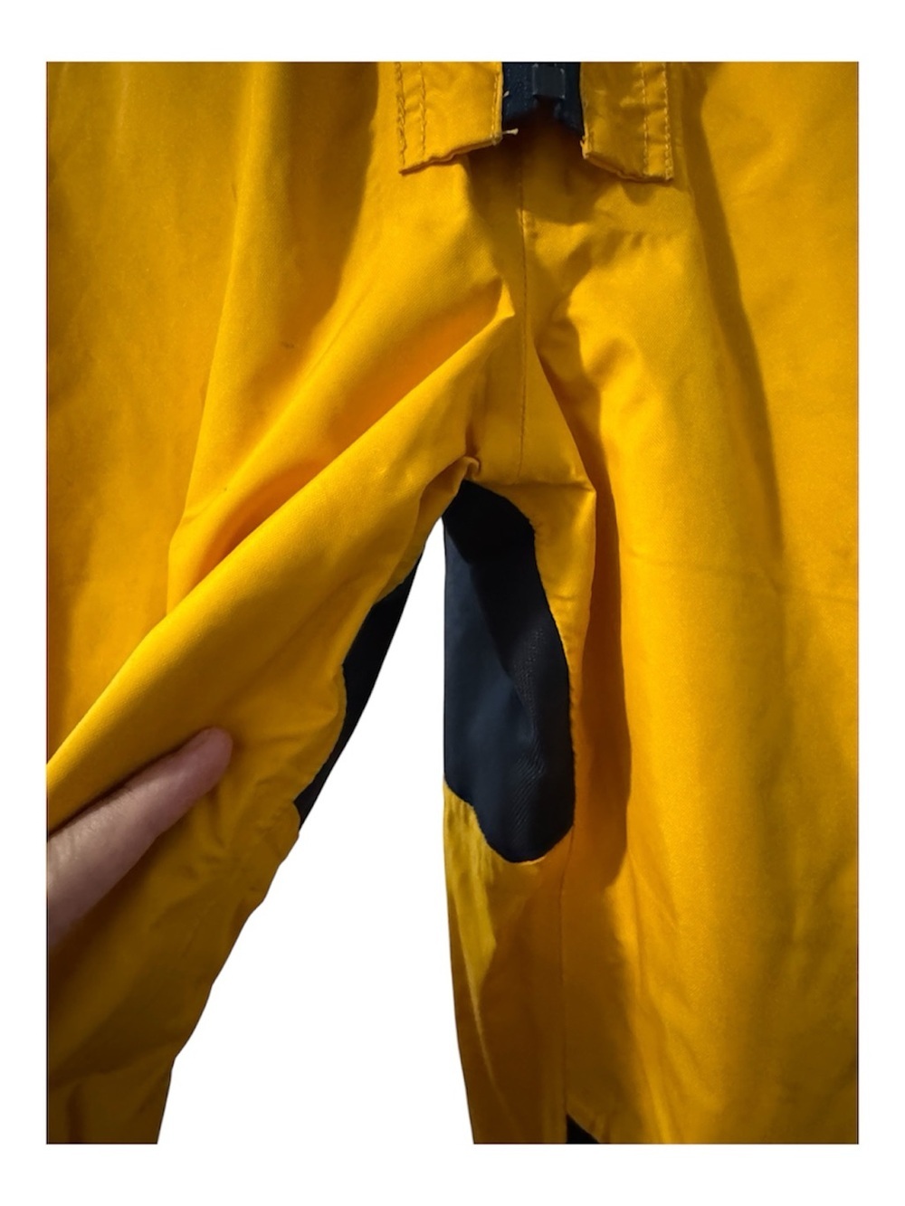 Vintage Gill Waterproof Sailing Bib Overalls Yellow Black Small Fishing Size S - Picture 5 of 16